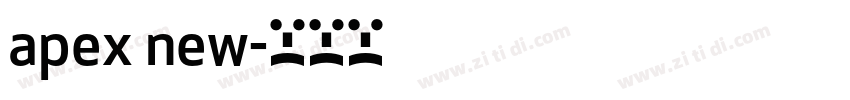 apex new字体转换